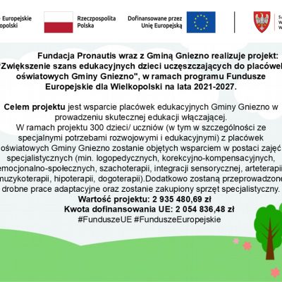 Projekt z zakresu edukacji włączającej