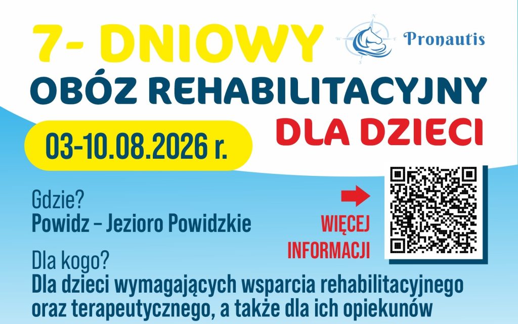 ZAPRASZAMY NA OBÓZ REHABILITACYJNY DLA DZIECI